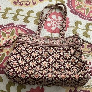 Vera Bradley burgundy shoulder bag